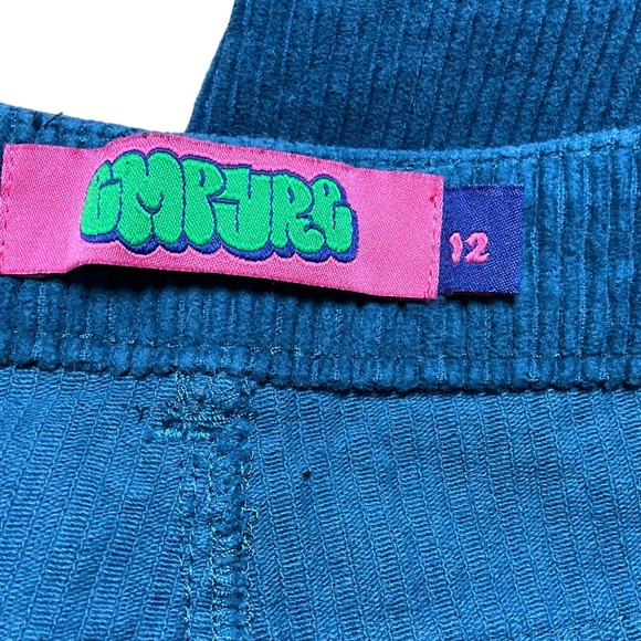 EMPYRE ‘Tori’ Women’s 5 Pocket Teal Cordoroy Skate Pants Loose Fit US Sz 12 - Picture 5 of 11